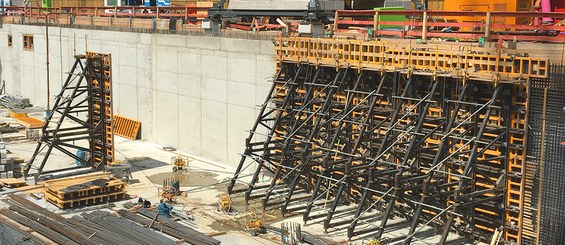 Encofrado para la construcción de muros a una cara