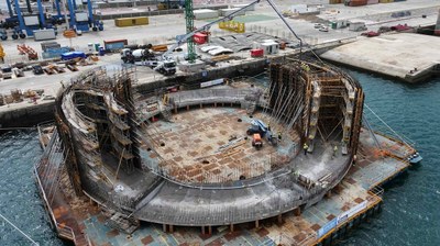 Prototipo de aerogenerador flotante: Proyecto WHEEL, Las Palmas de Gran Canaria, España