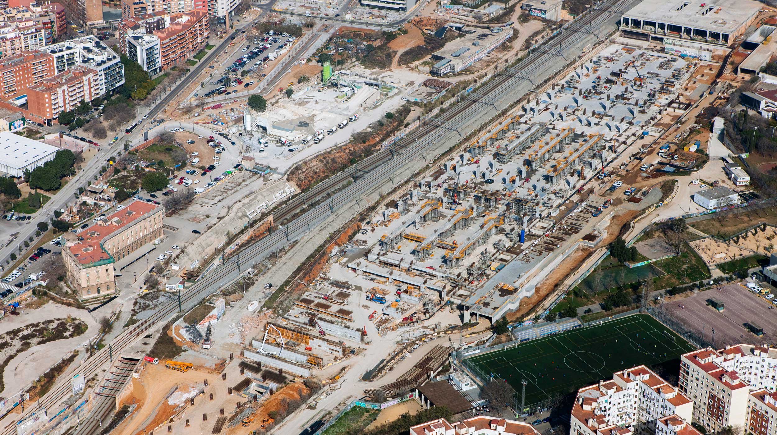 La nueva estación de la Sagrera es la infraestructura en construcción más importante de Barcelona desde los Juegos Olímpicos.