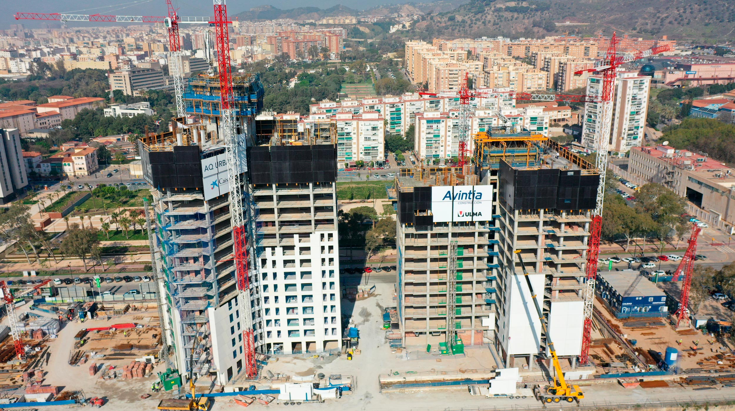 El proyecto de la edificación de dos torres de 31 plantas en la zona de Martiricos, Málaga, que supondrá un hito en el paisaje urbano de la ciudad.