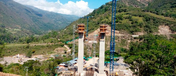 Puente atirantado Hisgaura, Colombia