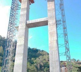 Puente atirantado Hisgaura, Colombia