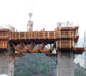 Puente atirantado Hisgaura, Colombia