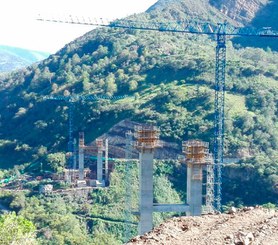 Puente atirantado Hisgaura, Colombia