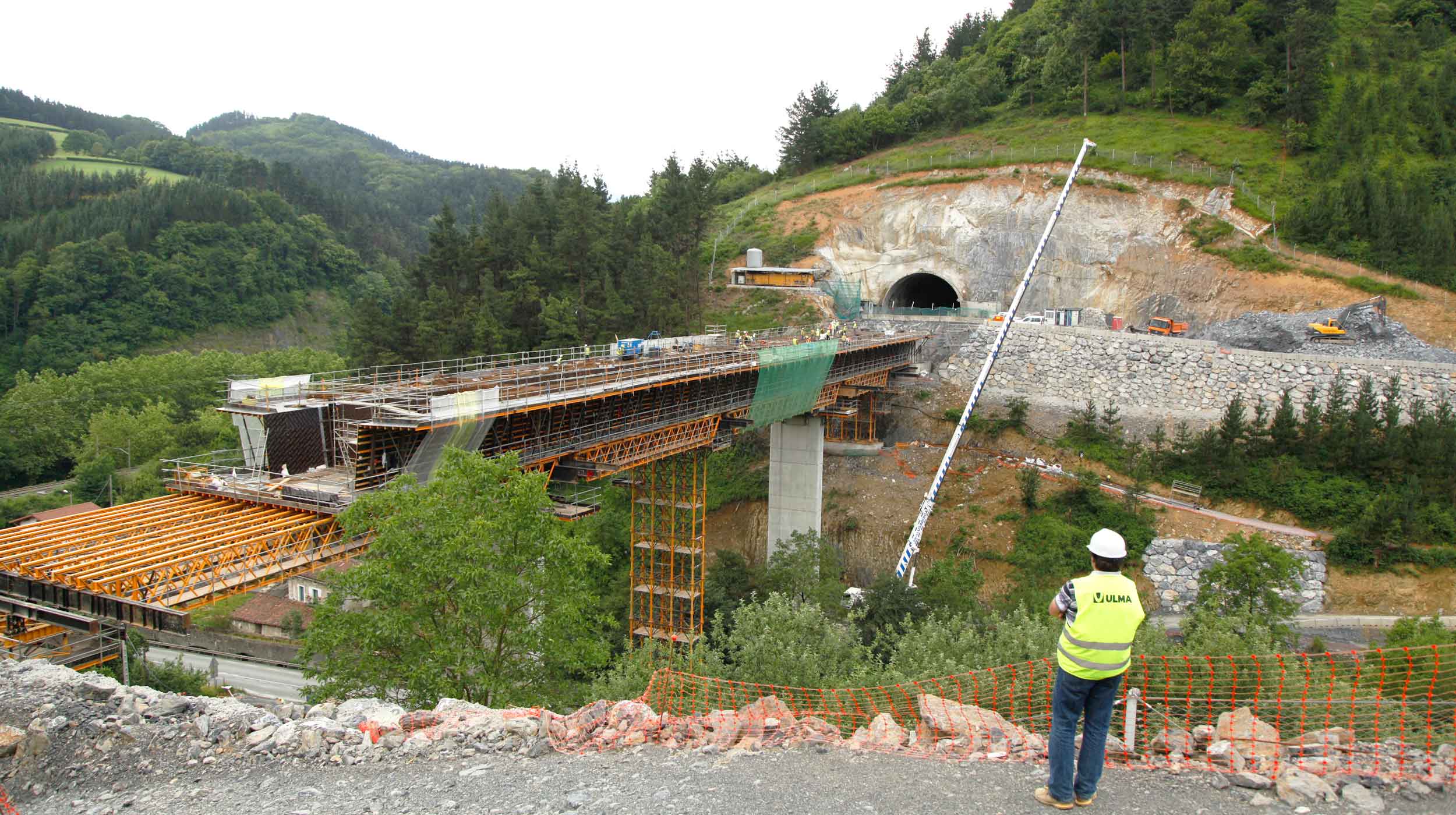 Los trabajos en el tramo Tolosa-Hernialde suponen el octavo ramal en obras de la Y Vasca.