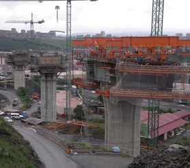 Viaducto de Trapagarán, Variante Metropolitana Sur, Bilbao, España