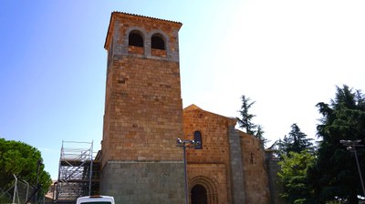Apuntalamiento y reconstrucción de la Iglesia de San Andrés, Ávila, España
