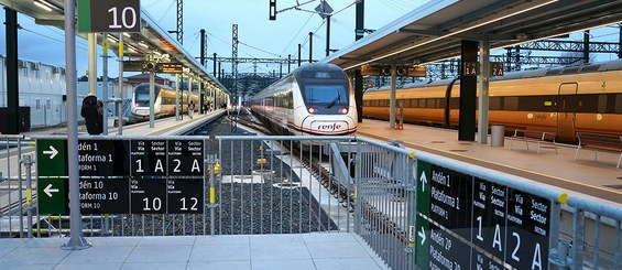 Estación de tren provisional en la renovación de la estación histórica de A Coruña