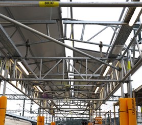 Estación de tren provisional en la renovación de la estación histórica de A Coruña