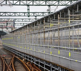 Estación de tren provisional en la renovación de la estación histórica de A Coruña