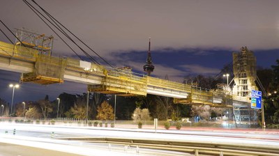 Rehabilitación integral de la pasarela de Marqués de Zafra sobre la M-30, Madrid, España