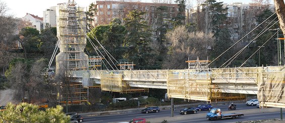 Rehabilitación integral de la pasarela de Marqués de Zafra sobre la M-30, Madrid, España