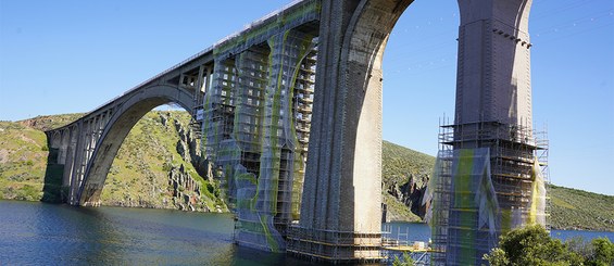 Rehabilitación del viaducto ferroviario Martín Gil, Zamora, España