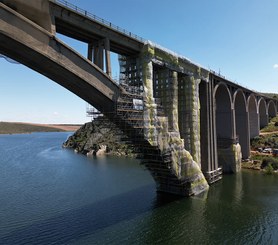 Rehabilitación del viaducto ferroviario Martín Gil, Zamora, España