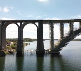 Rehabilitación del viaducto ferroviario Martín Gil, Zamora, España