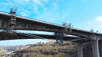 Reparación del Viaducto del Guiniguada, Las Palmas de Gran Canaria, España