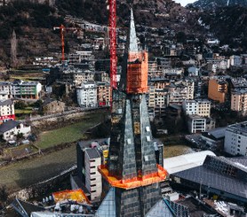 Transformación arquitectónica de Caldea, icónico spa termal de Andorra