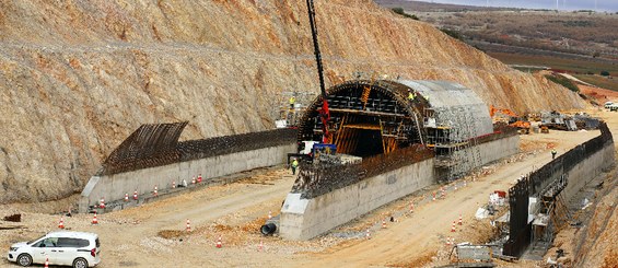 Falsos túneles para Ecoducto en la Autovía A-73, Quintanaortuño-Montorio