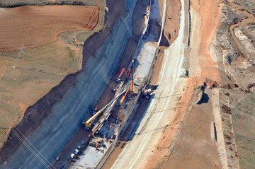 Túnel Villamuriel de Cerrato, Valladolid, España