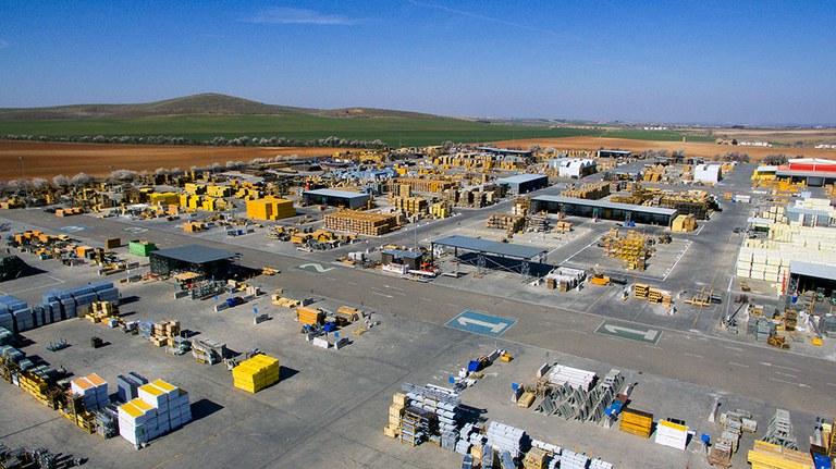 Vista aérea del almacén de Ajofrín.