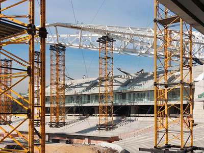 Capacidad de carga de la Cimbra MK en el Estadio de Diablos Rojos, México