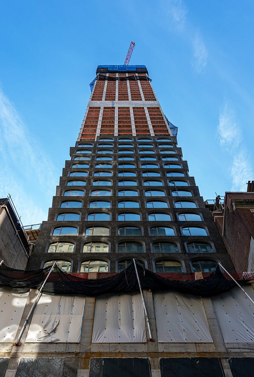 La edificación de la torre 130 William redefinirá el paisaje urbano de Manhattan