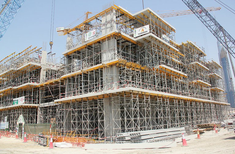 Soluciones flexibles ULMA en el Proyecto Dubai City Walk